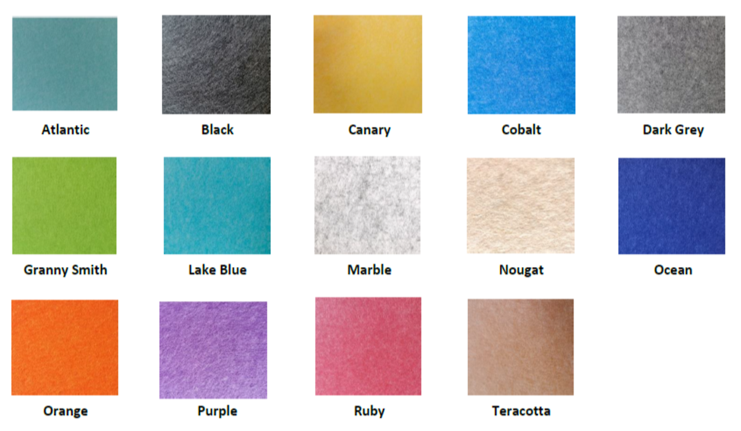 POLYESTER PINBOARD | Sheets | 14 Colours | 1200 X 2400 image 1